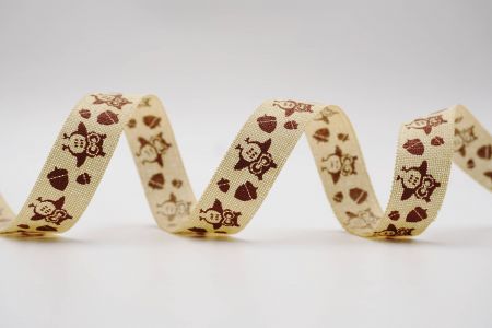 Autumn Owl & Oak Ribbon - Autumn Owl & Oak Ribbon